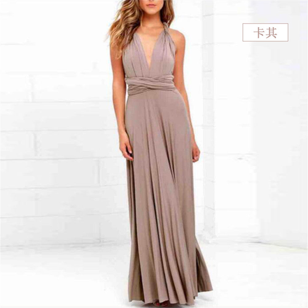 Women Multi Way Wrap Long Dress Bridesmaid Dress Evening Dress.