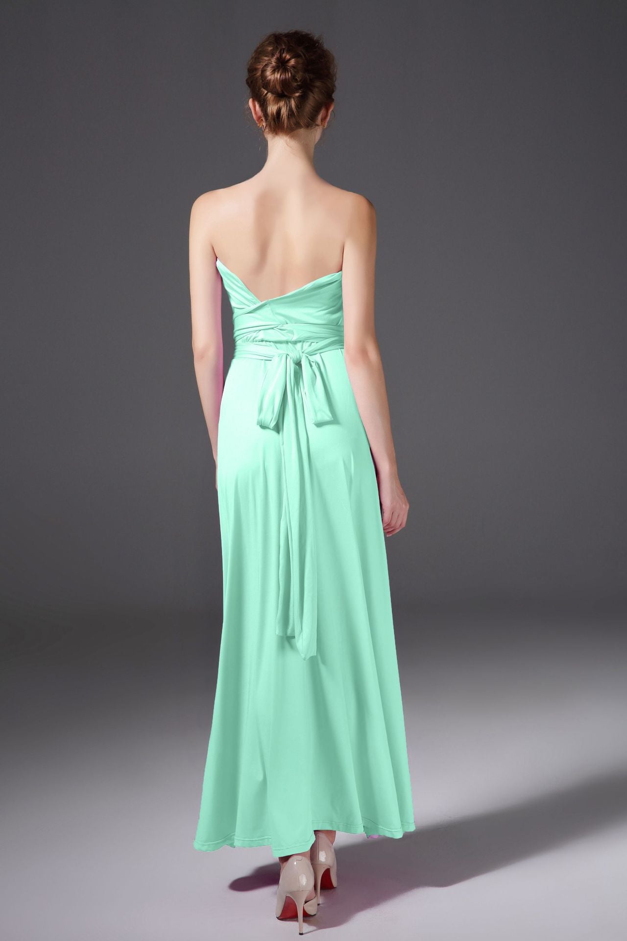 Women Multi Way Wrap Long Dress Bridesmaid Dress Evening Dress.