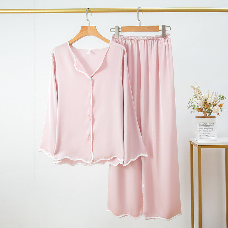 Soft Comfy Satin Silk Pajama Set - M I I X A S