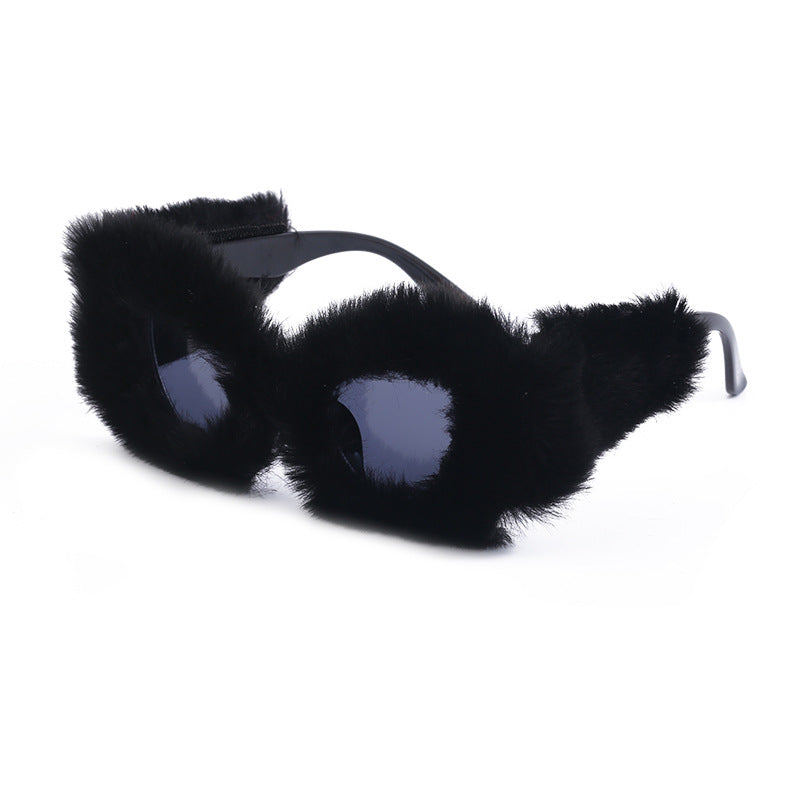 Fluffy Cat Eye Fashion Sunglasses