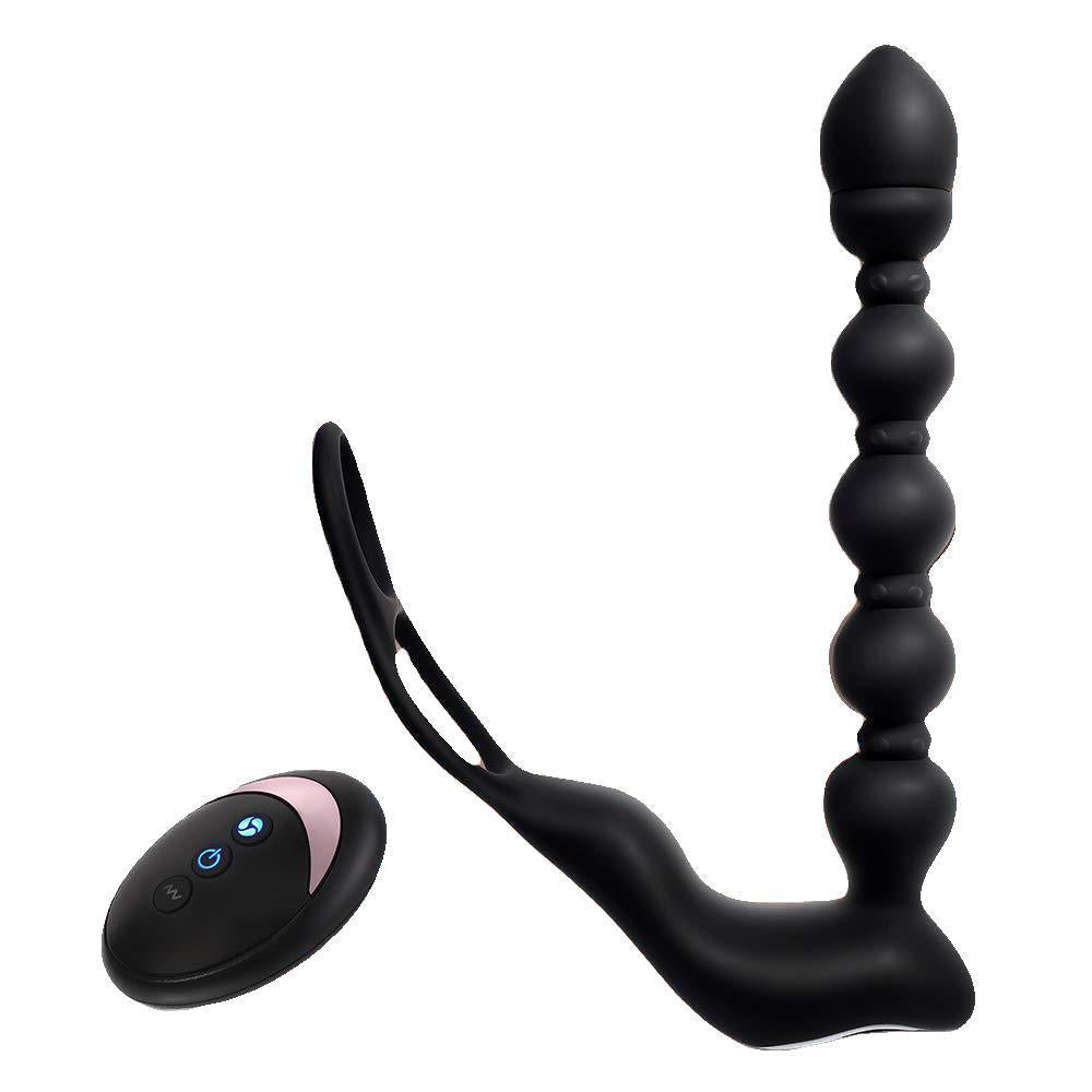 Men/Couple Butt Beads Self-Heating Anal Vibrator Prostate Massager - M I I X A S