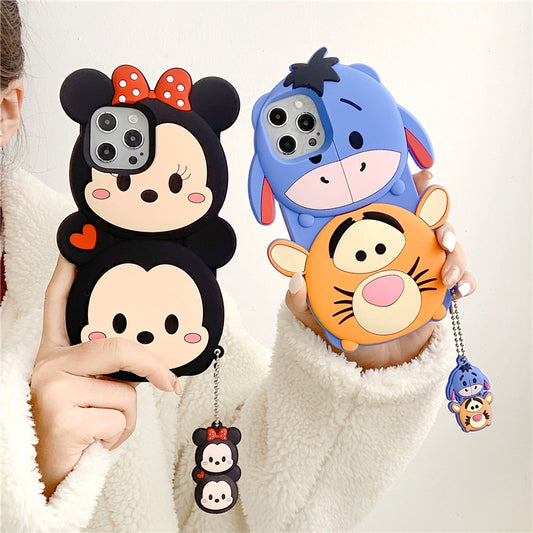 Cute Cartoon With Pendant iPhone Cases