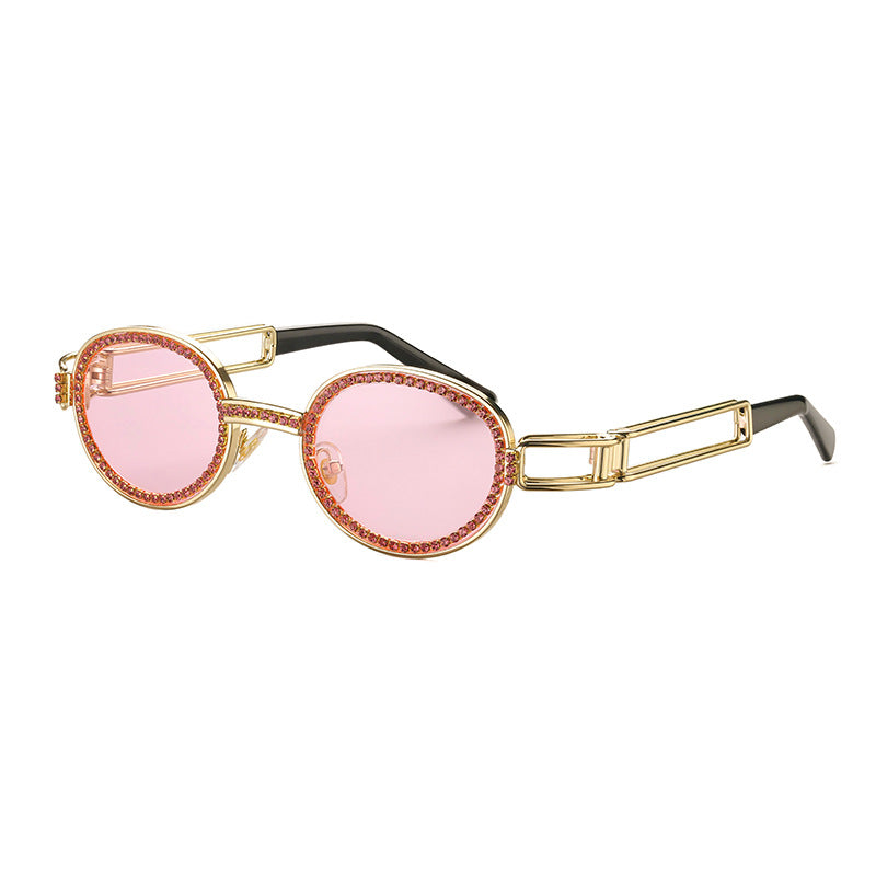 Punk Diamond Circle Sunglasses