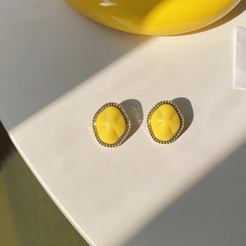 Yellow Series 925 Sterling Silver Earrings