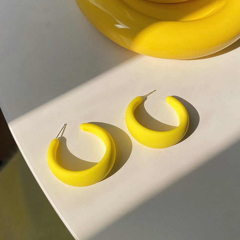 Yellow Series 925 Sterling Silver Earrings