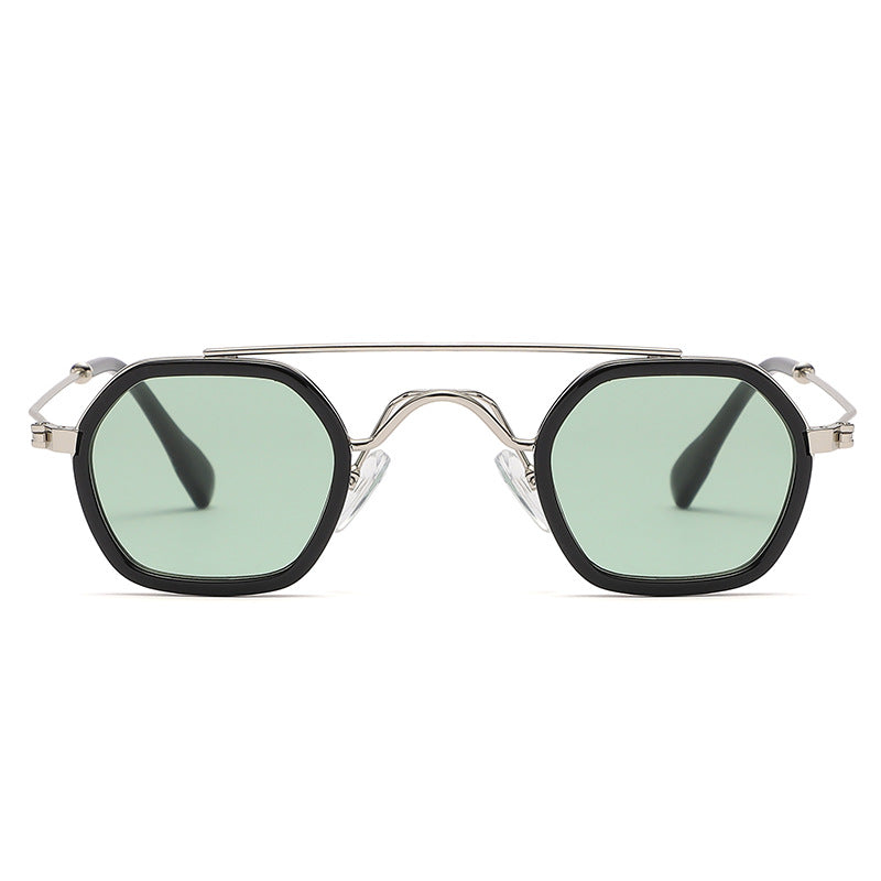 Silver/Gold Frame Punk Circle Sunglasses