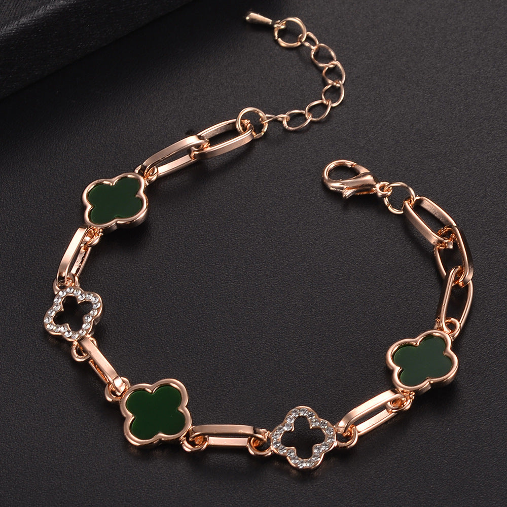 Clover Crystal Bracelet