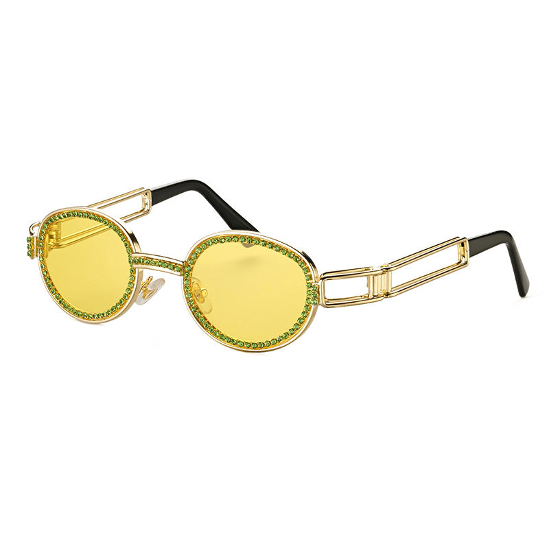 Punk Diamond Circle Sunglasses