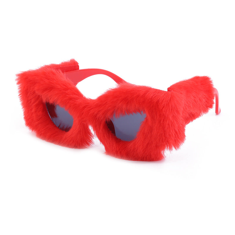 Fluffy Cat Eye Fashion Sunglasses