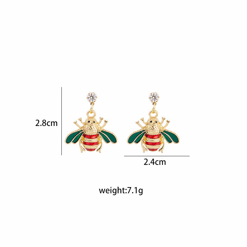 Bee Design Stud Earrings