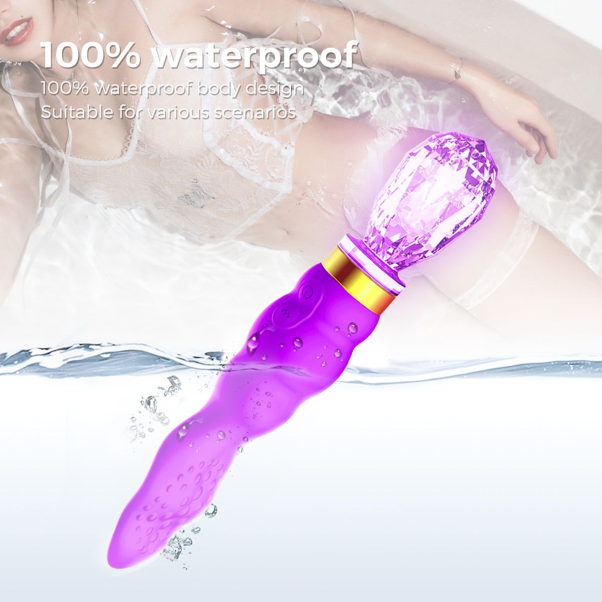 Color Light Licking Vibrator Massager - M I I X A S