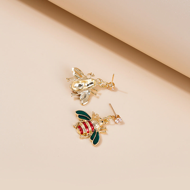 Bee Design Stud Earrings