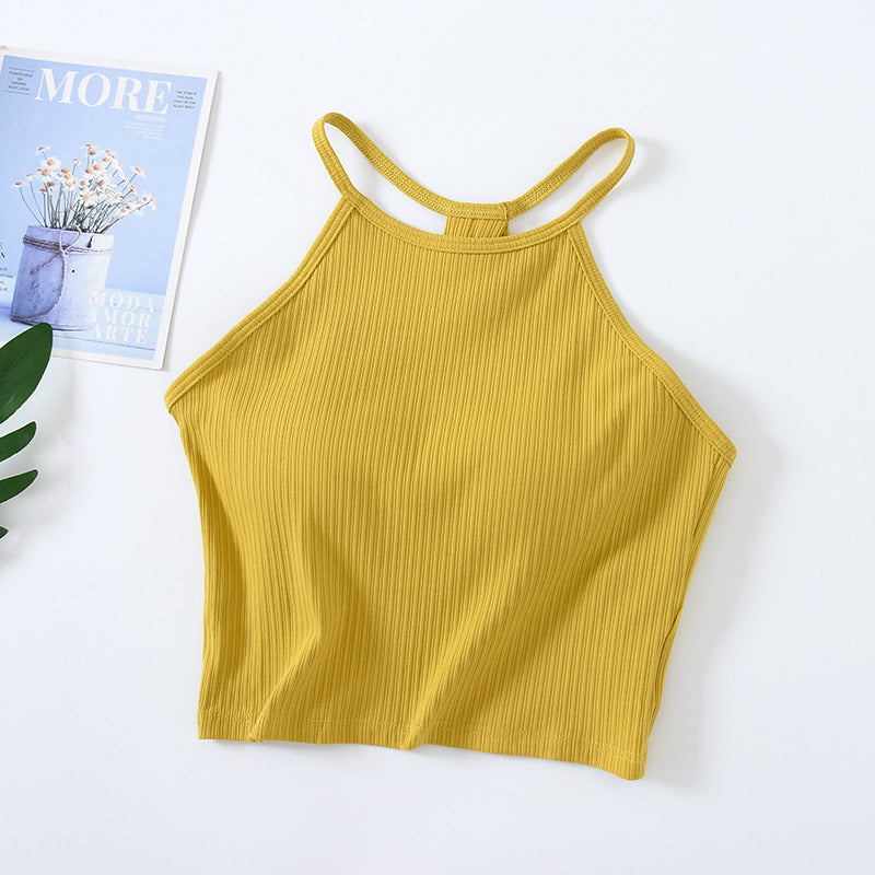 Built-In Bra Knit Tank Top - M I I X A S