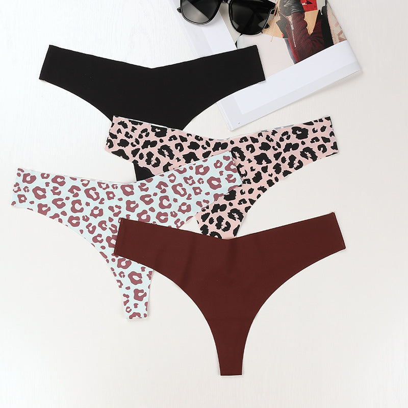 Leopard Print Seamless Thong - M I I X A S