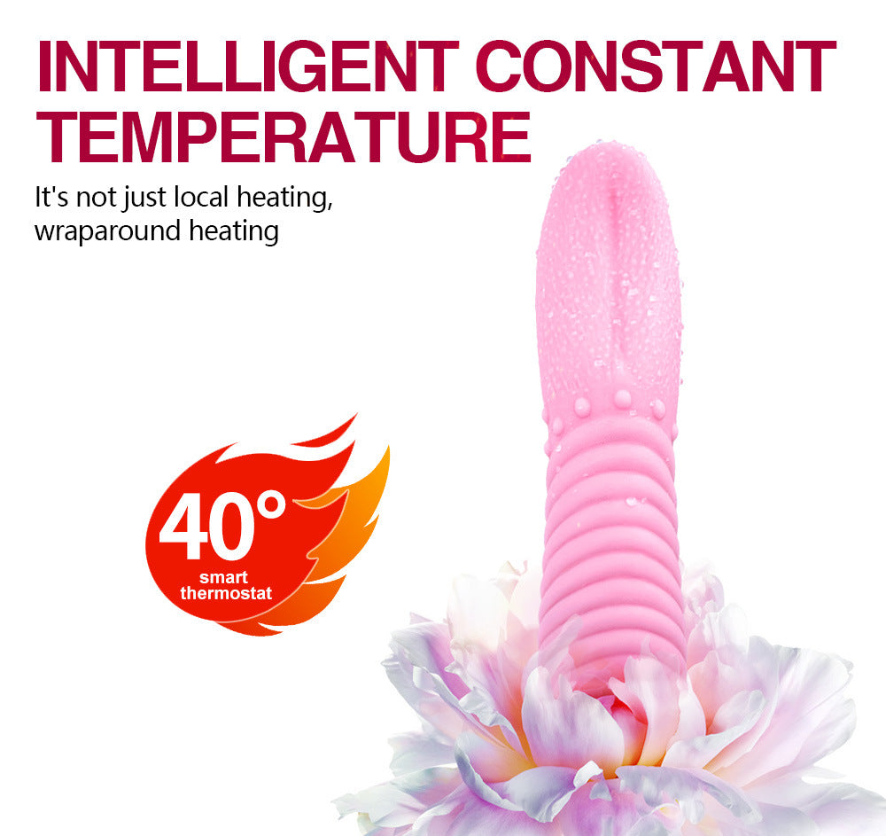 Heating Electric Tongue Clitoral Stimulator Vibrator Massager - M I I X A S