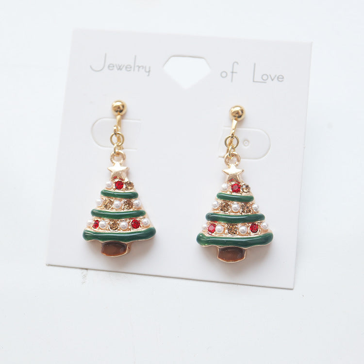 Christmas Tree Decor Earrings/Clip On Earrings