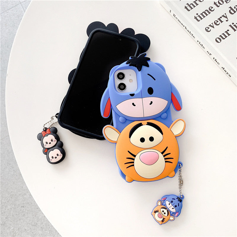 Cute Cartoon With Pendant iPhone Cases