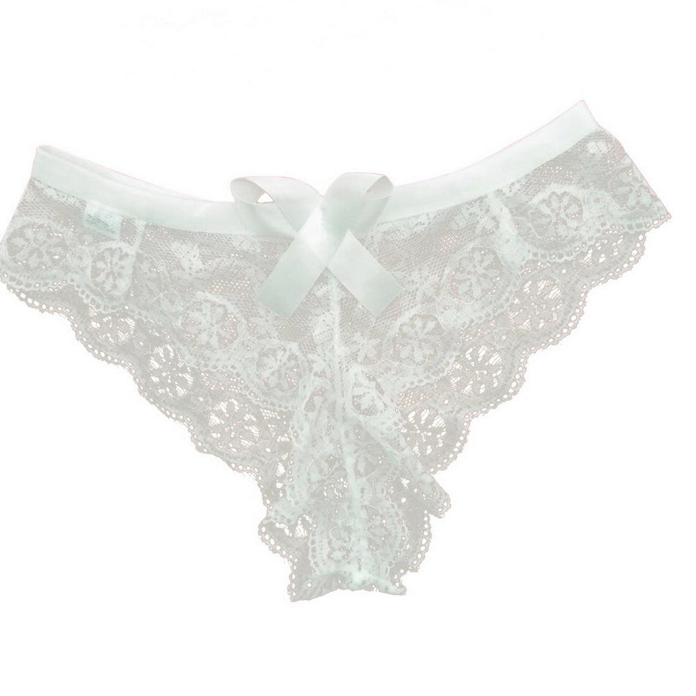 Women Floral Lace Thong Ribbon - M I I X A S