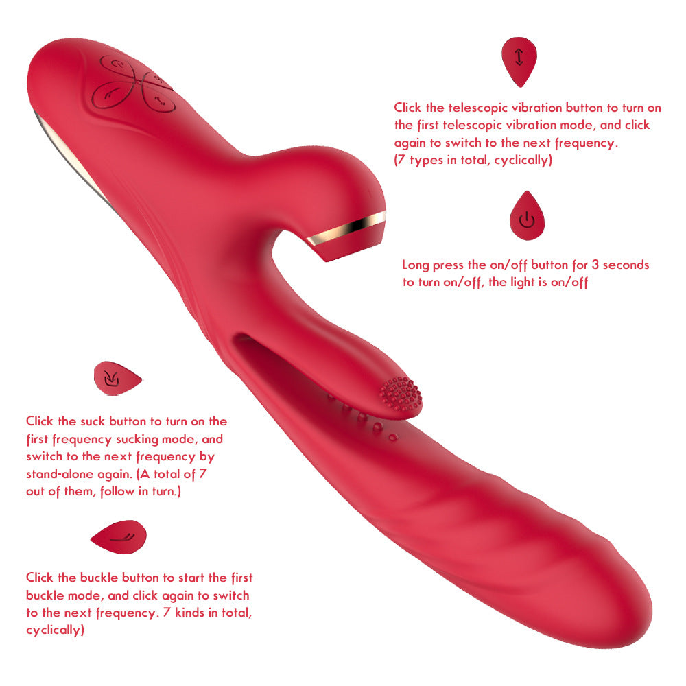 3 In 1 Waterproof Vibrator G-spot Stimulator