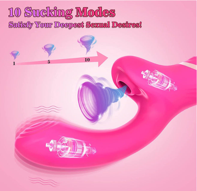 G-Spot Clitoral Suction Air Pleasure Stimulator Massager Vibrator - M I I X A S