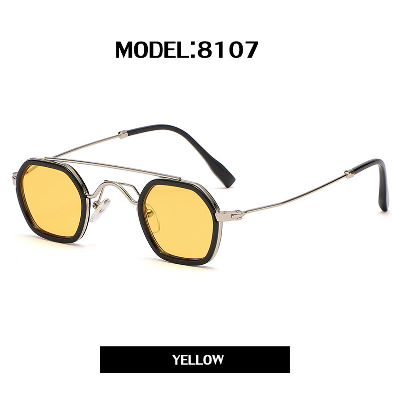 Silver/Gold Frame Punk Circle Sunglasses