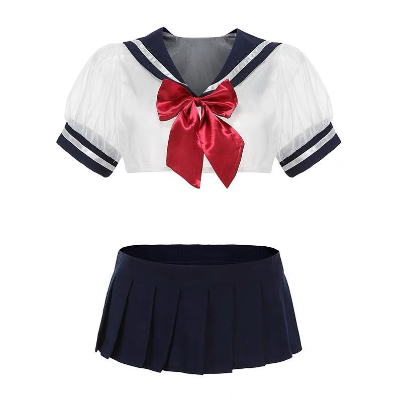 Sailor Cosplay See Through Lingerie Set