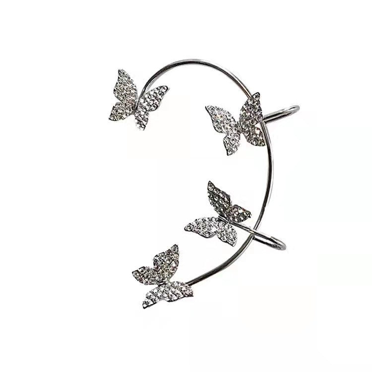 Butterfly Rhinestone Ear Crawlers