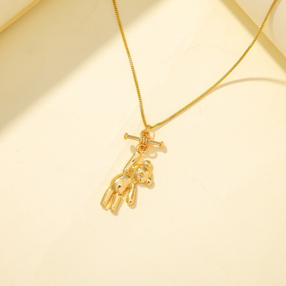 Teddy Bear Pendant Necklace