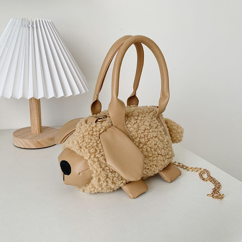 Sheep Design Crossbody Woolen Bag - M I I X A S