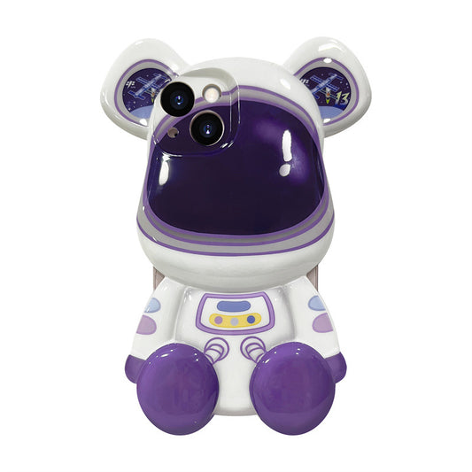 Cartoon Astronaut Teddy Bear iPhone Cases