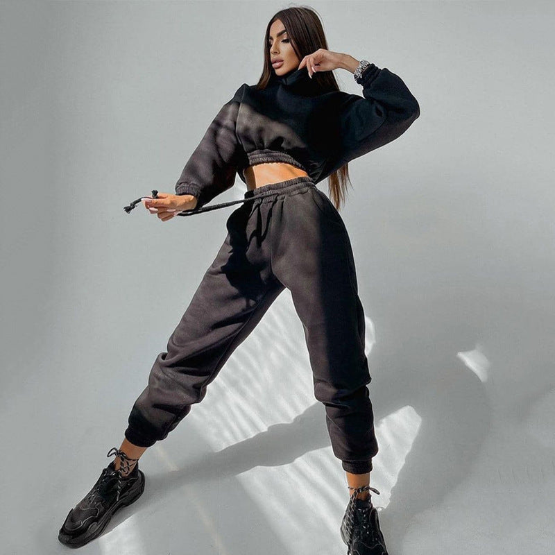 Hoodies Top Track Pant Two Piece Set