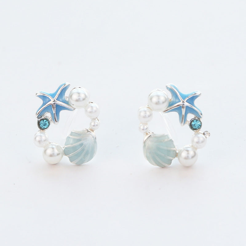 Sea Life Design Earrings/Clip on Earrings