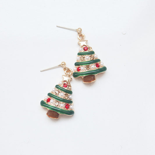 Christmas Tree Decor Earrings/Clip On Earrings