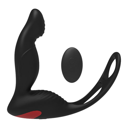 Men 3IN1 Prostate Massager Cock Ring Ball Loop Wireless Remote Control - M I I X A S