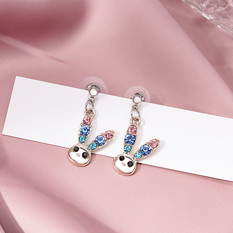 Oil Drop Colorful Cartoon Series Stud Earrings