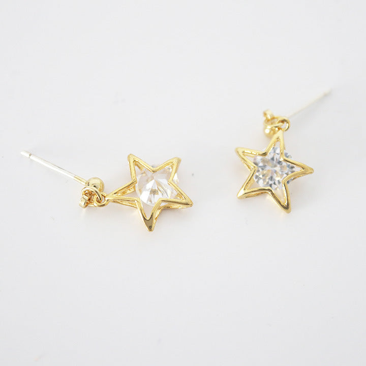 Stars Zircon Earrings/Clip on Earrings