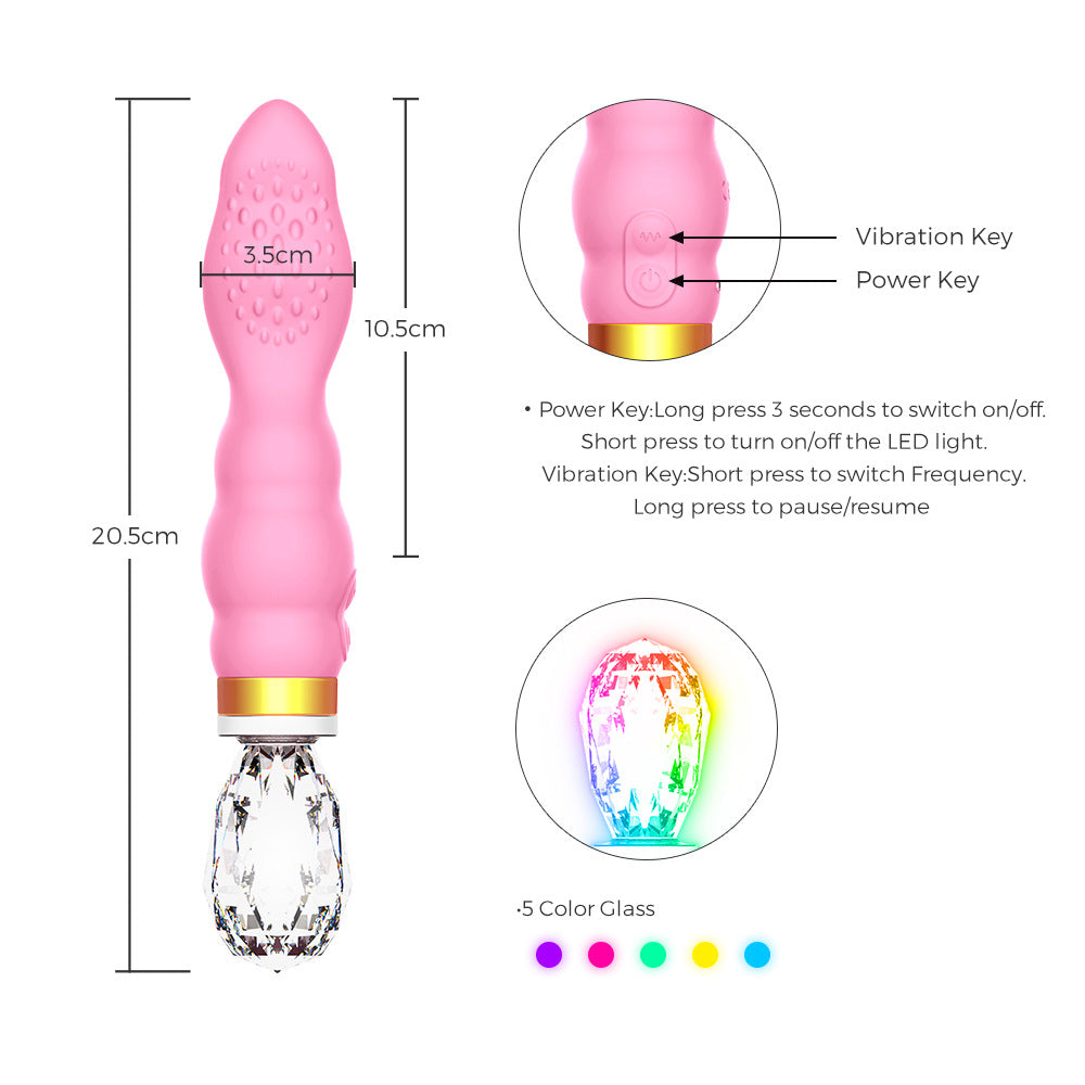 Color Light Licking Vibrator Massager - M I I X A S