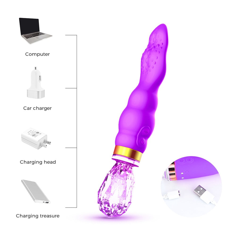 Color Light Licking Vibrator Massager - M I I X A S