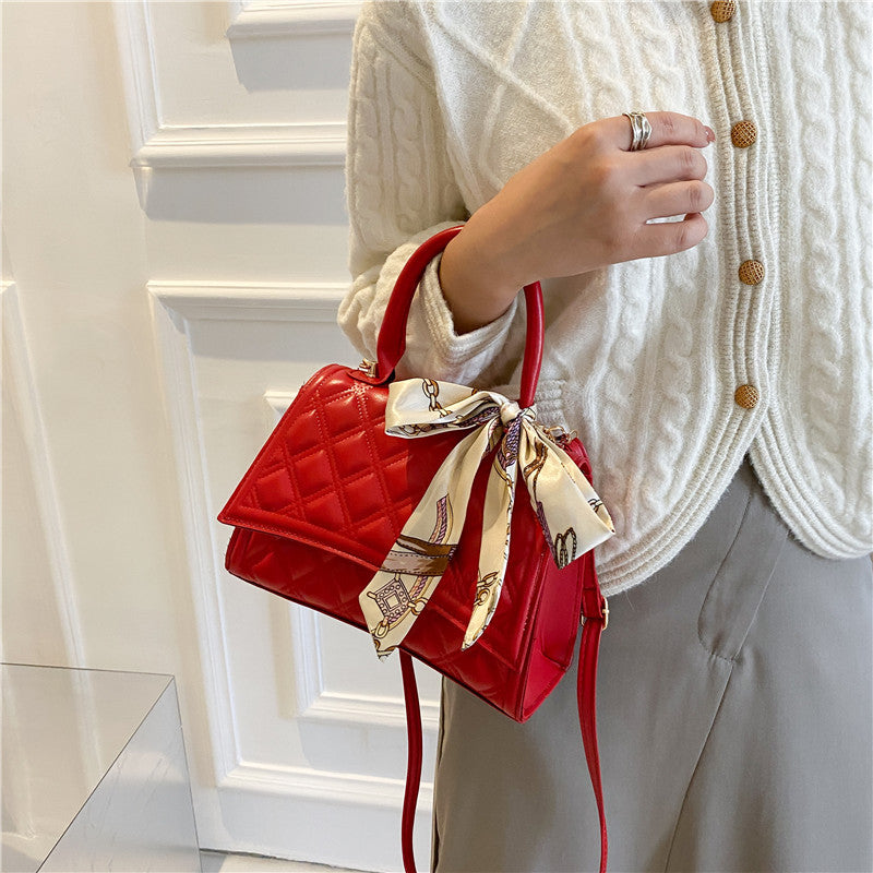 Ribbon Bow Top Handle Crossbody Tote Bag - M I I X A S