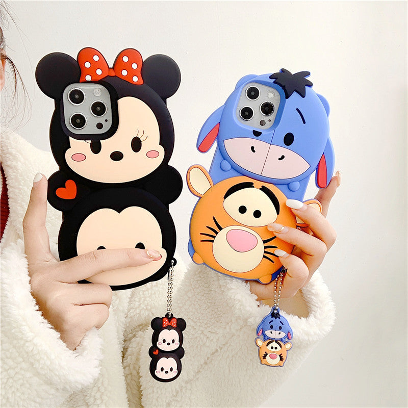 Cute Cartoon With Pendant iPhone Cases