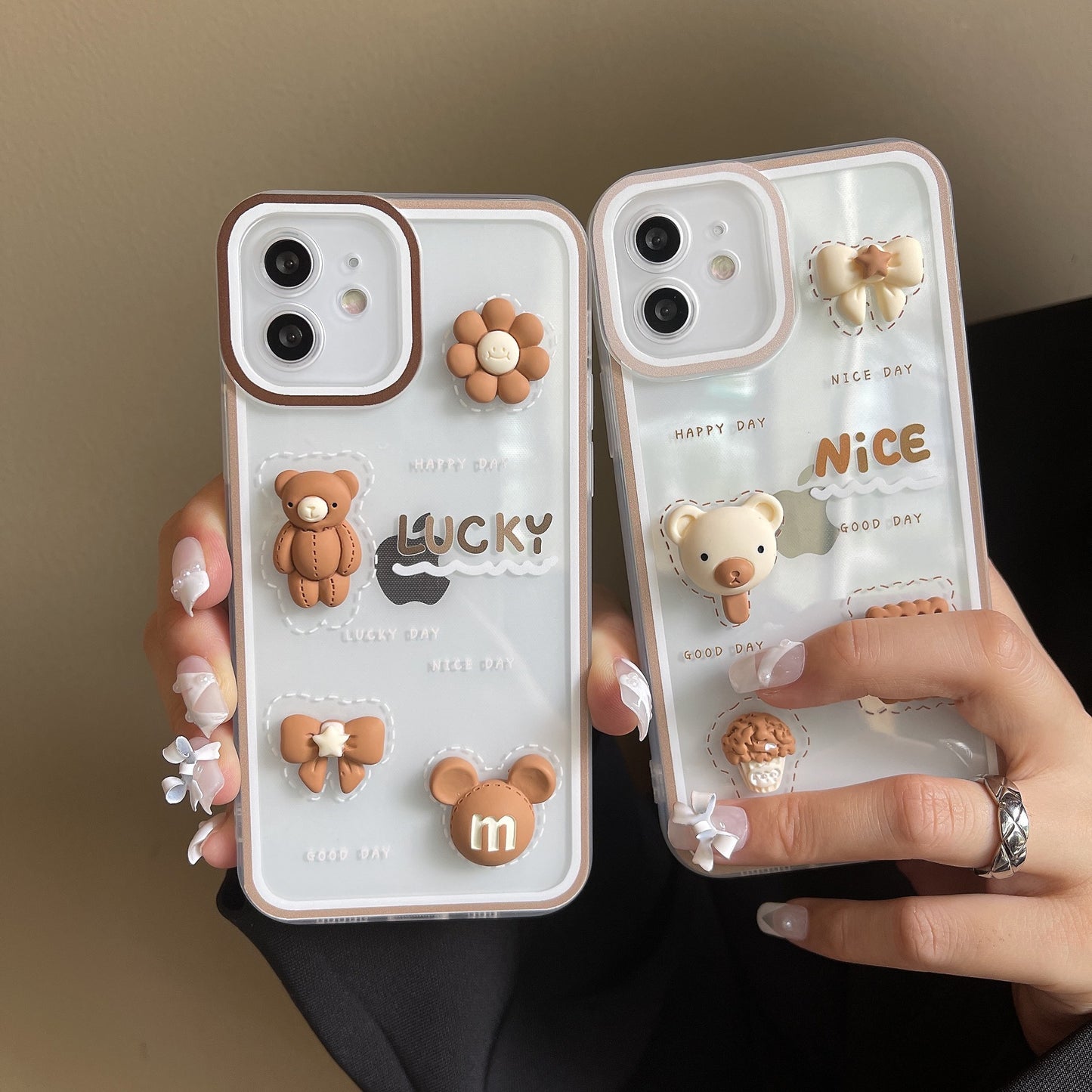 Cute 3D Bear iPhone Cases