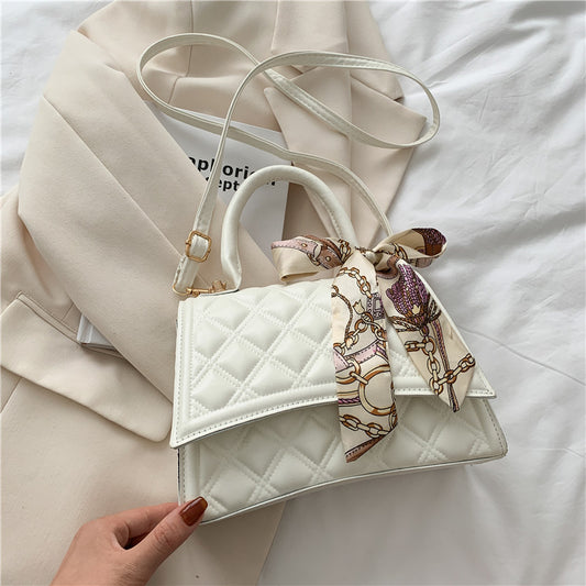 Ribbon Bow Top Handle Crossbody Tote Bag - M I I X A S