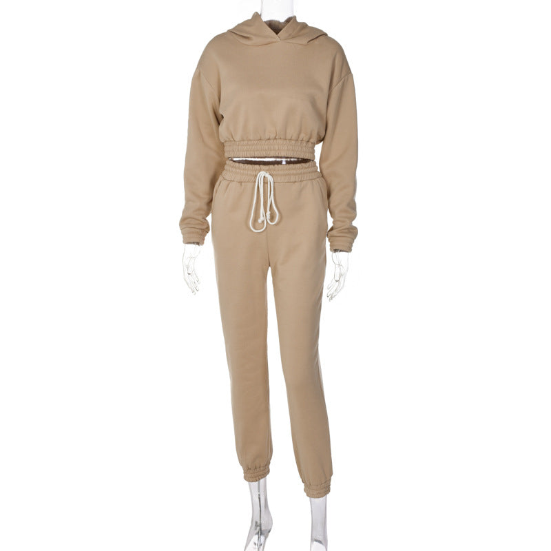 Hoodies Top Track Pant Two Piece Set