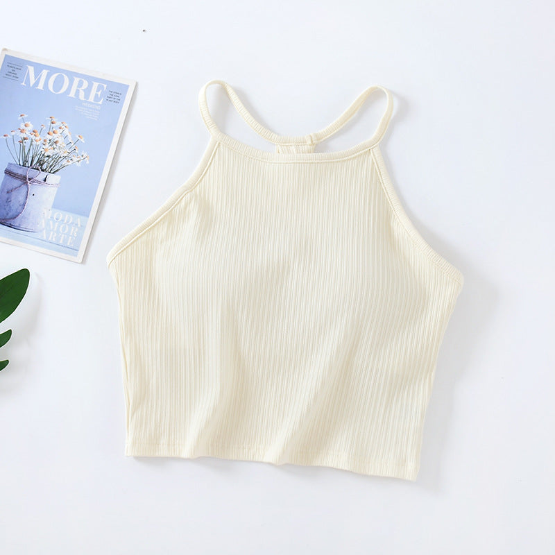 Built-In Bra Knit Tank Top - M I I X A S