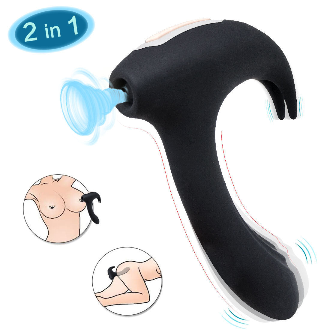 Women G-spot Vibrator Hammer Massager Clitoral Suction - M I I X A S