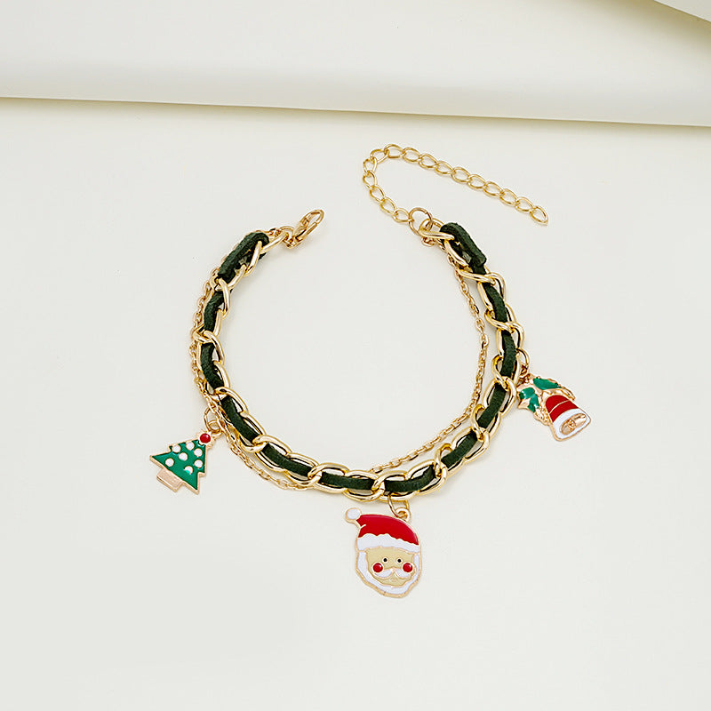 Christmas Decor Bangle Bracelet Women