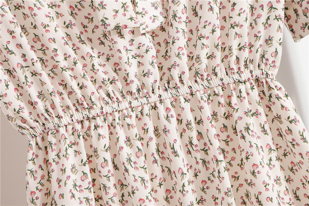 Mini Floral Knot A Line Dress - M I I X A S