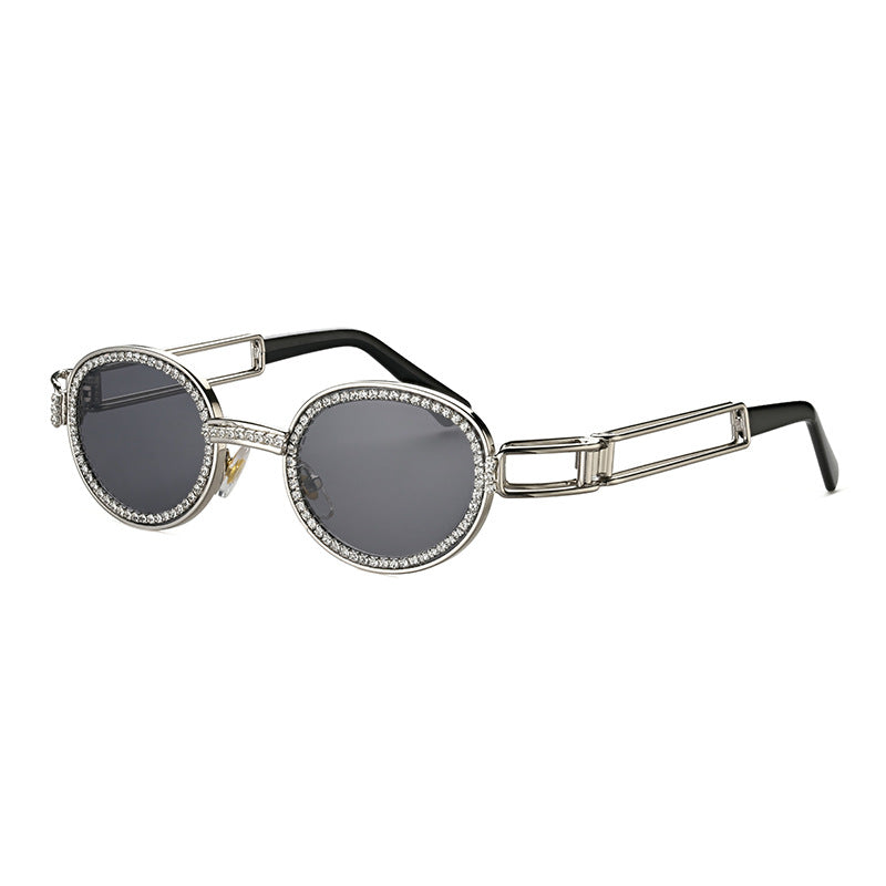 Punk Diamond Circle Sunglasses