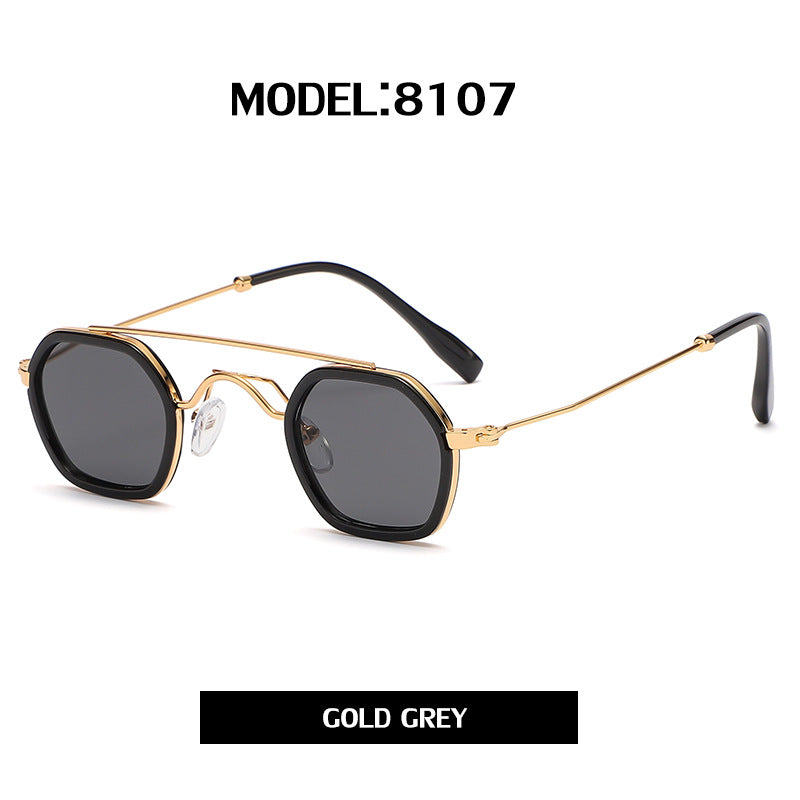 Silver/Gold Frame Punk Circle Sunglasses