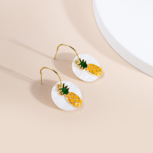 Pineapple Fruit Earrings